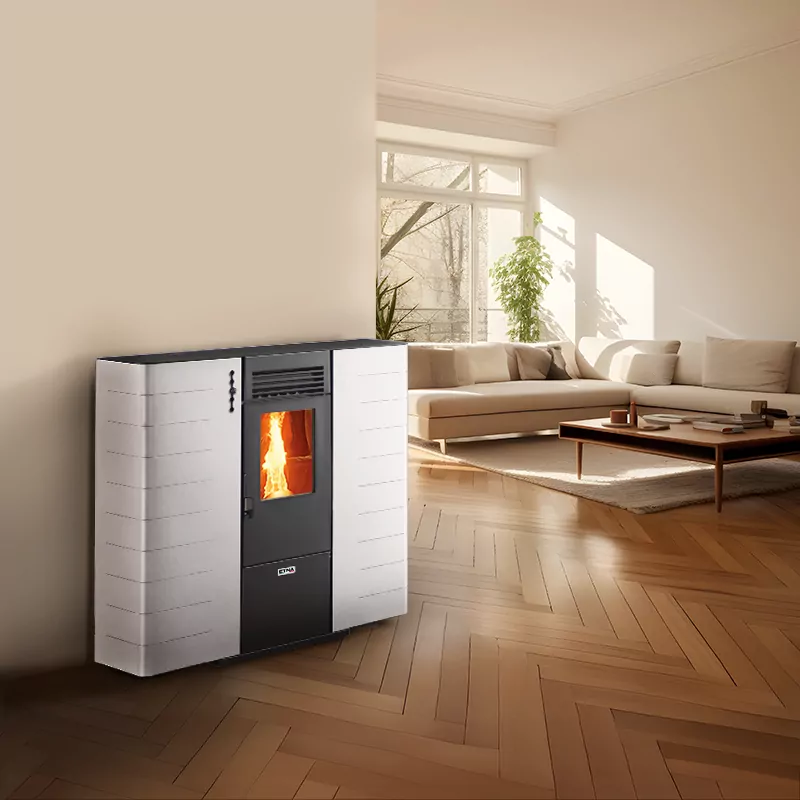 poêle à granulés canalisable extra plat ricanto 10 kw