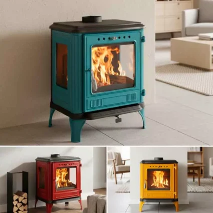 Poêle à bois Calcite Pop – 7 Kw ETNA Luxe