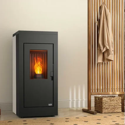 Poêle à granulés étanche (sortie dessus concentrique) – Vulcano Silenzio UP – 9,2 Kw ETNA