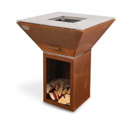 Brasero au feu de bois Colorado Corten Clementi