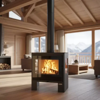 Poêle à bois 3 vitres Shiva – 10 Kw ETNA