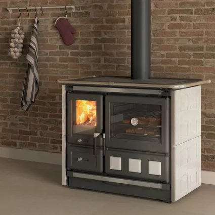 Cuisinière à bois Rosa XXL.16 – Maiolica – 10,5 Kw La Nordica
