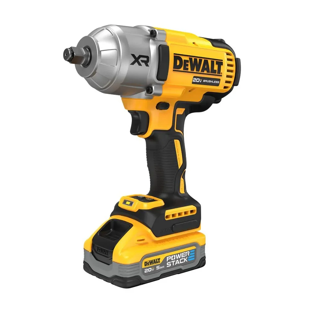 DEWALT 20V MAX XR 1/2in High Torque Impact Wrench with Hog Ring Anvil Cordless Kit