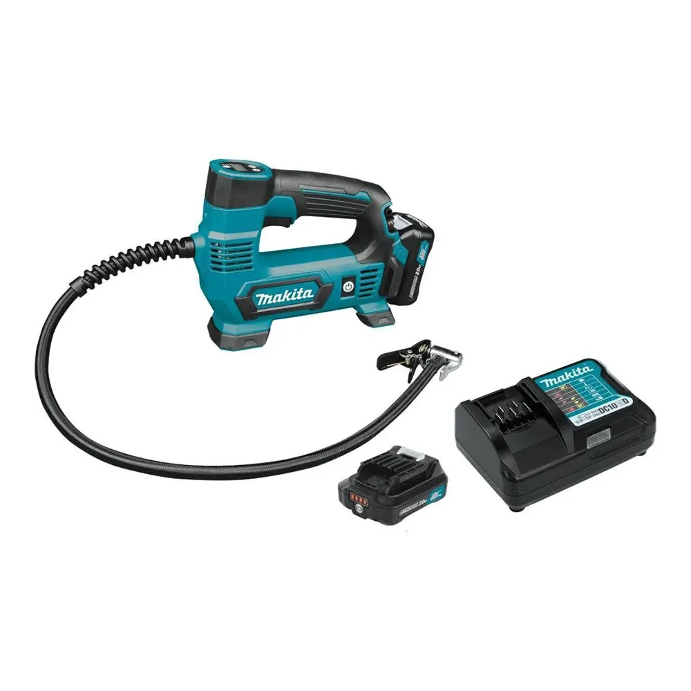 Makita 12V max CXT Lithium-Ion Cordless Inflator Kit (2.0Ah)